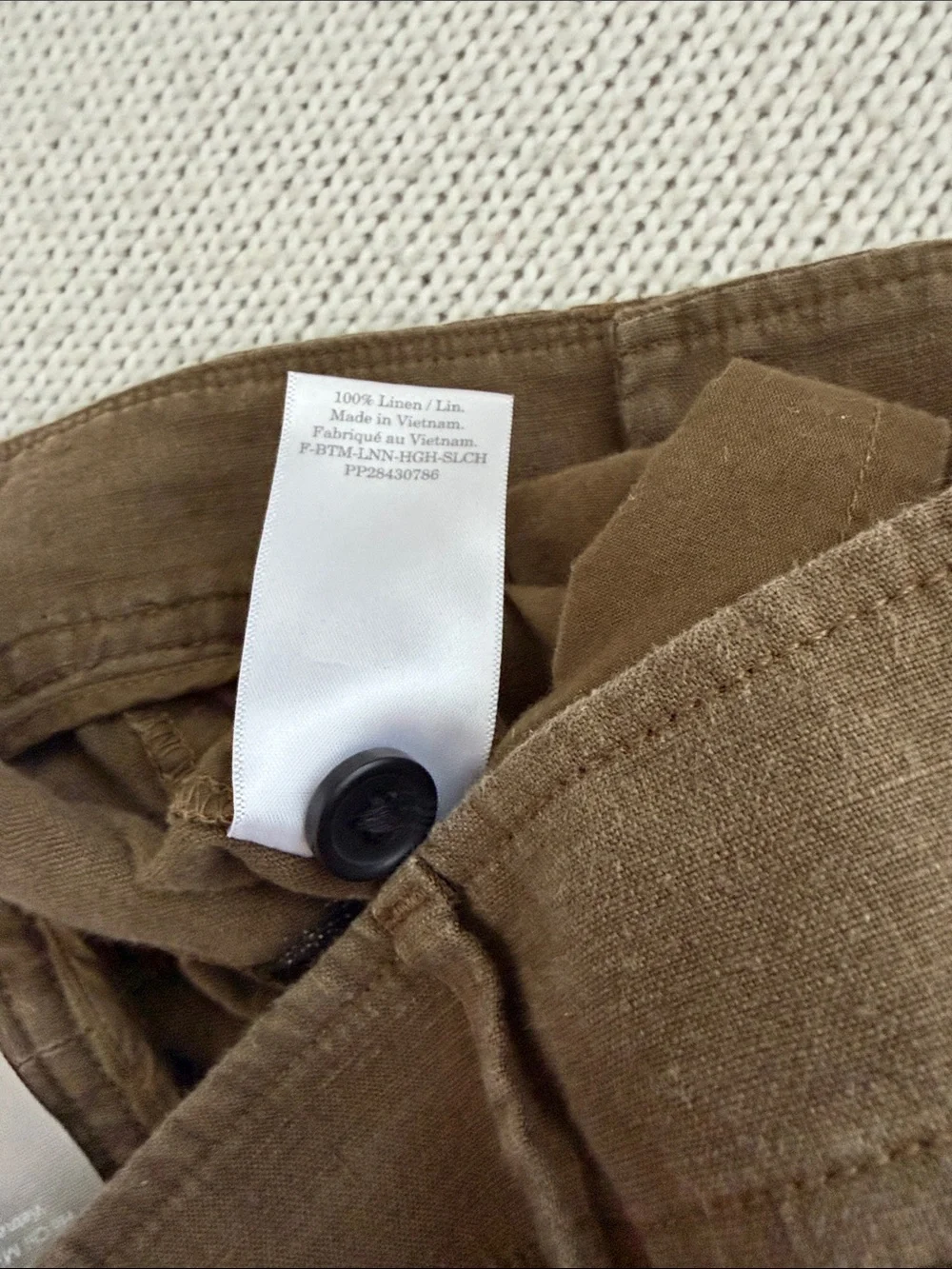 Everlane 100% Linen High Waist Wide Leg Trousers Size 0